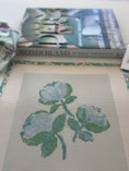 Load image into Gallery viewer, Needlepoint Canvas on 13 Roses Zweigart Mono Deluxe Mesh Embroidery with finished Liberty of London fabric on the edges
