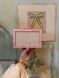 Load image into Gallery viewer, Self Finishing Needlepoint Acrylic Clutch

