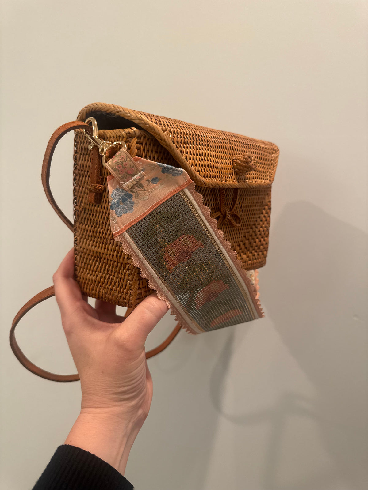 Stitch your Own French Ribbon Needlepoint Canvas Bag Strap