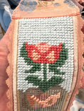Load image into Gallery viewer, Stitch your Own French Ribbon Needlepoint Canvas Bag Strap
