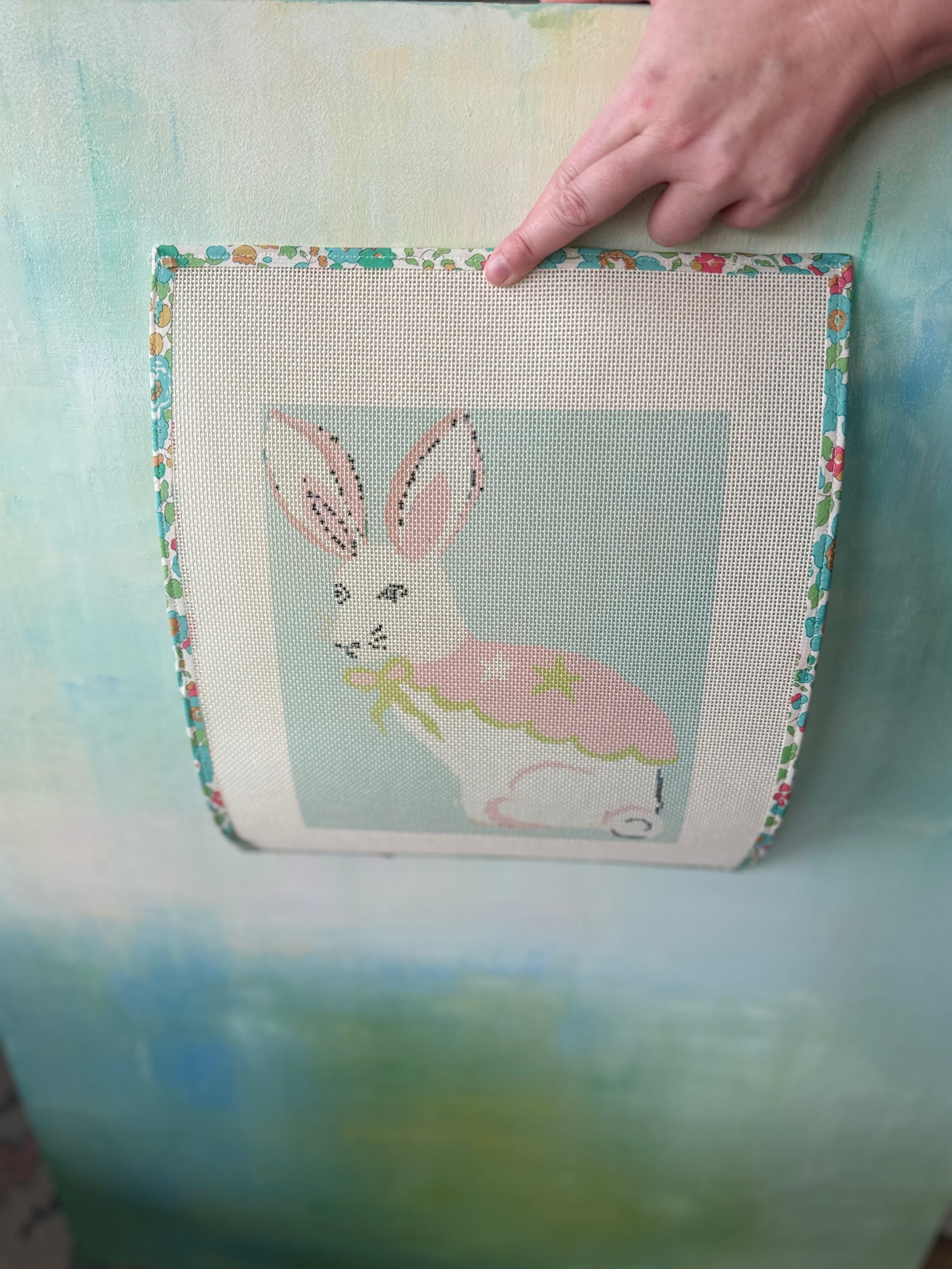 Magical Bunny Rabbit Needlepoint Canvas