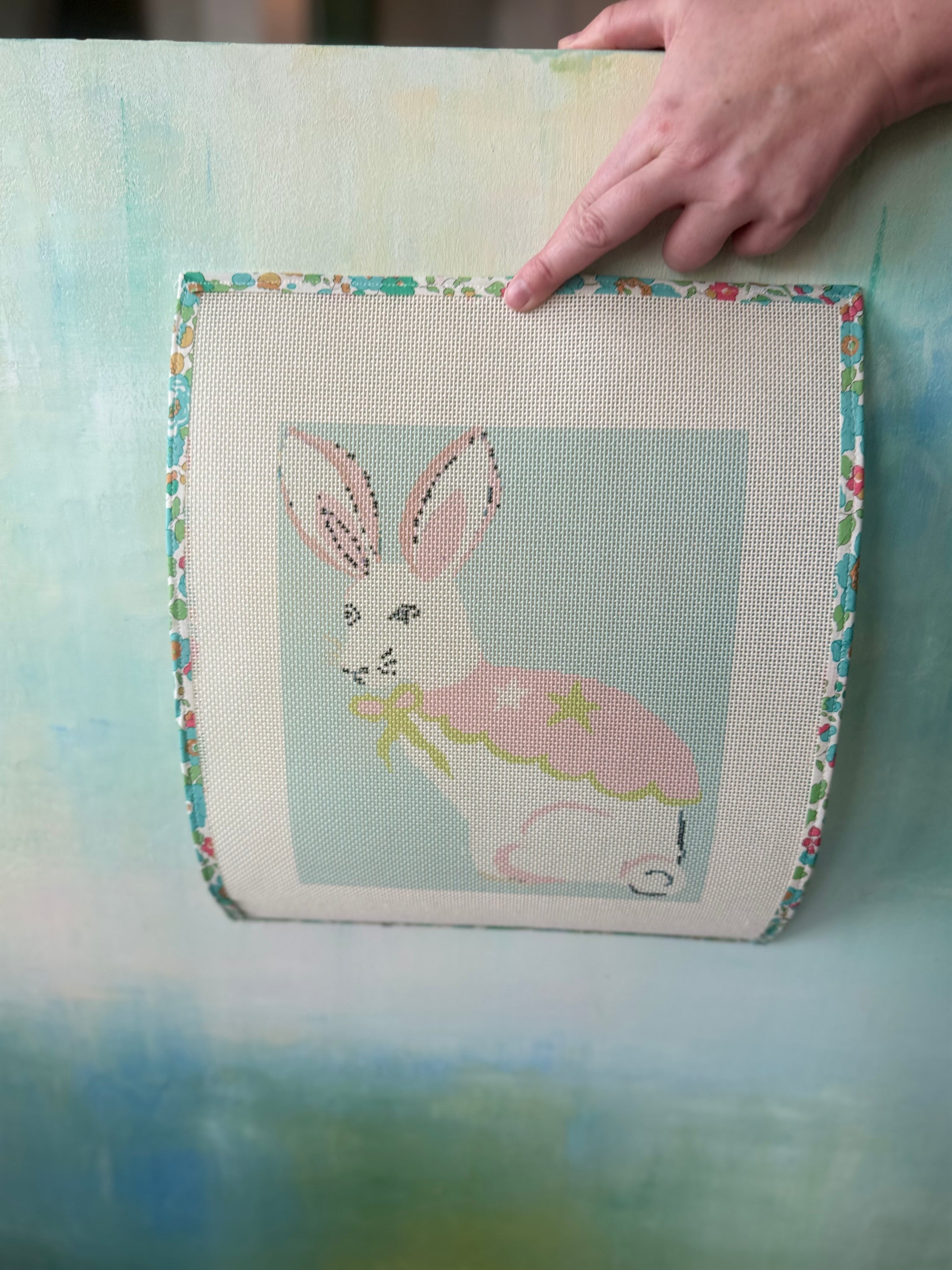 Magical Bunny Rabbit Needlepoint Canvas