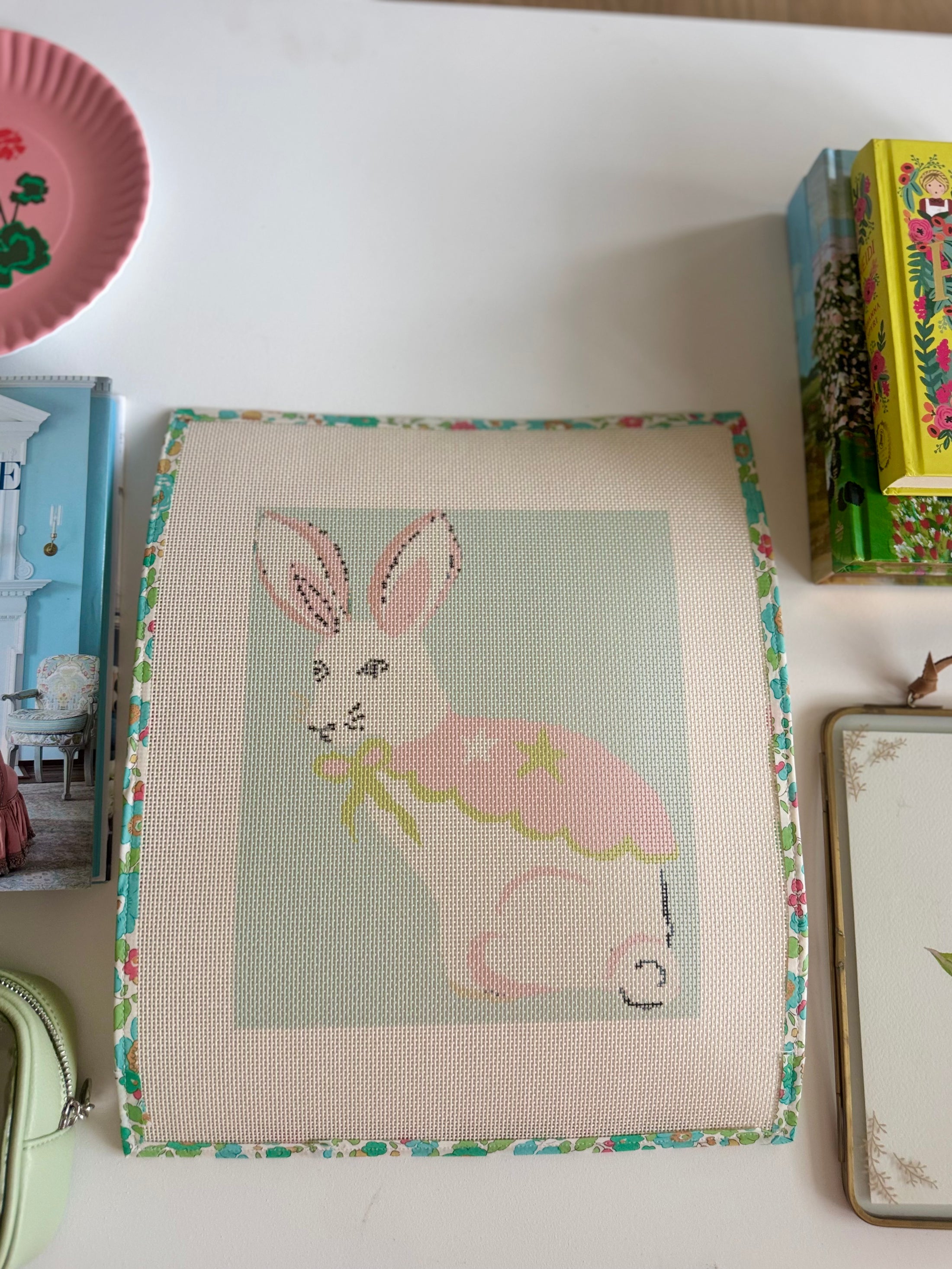 Magical Bunny Rabbit Needlepoint Canvas