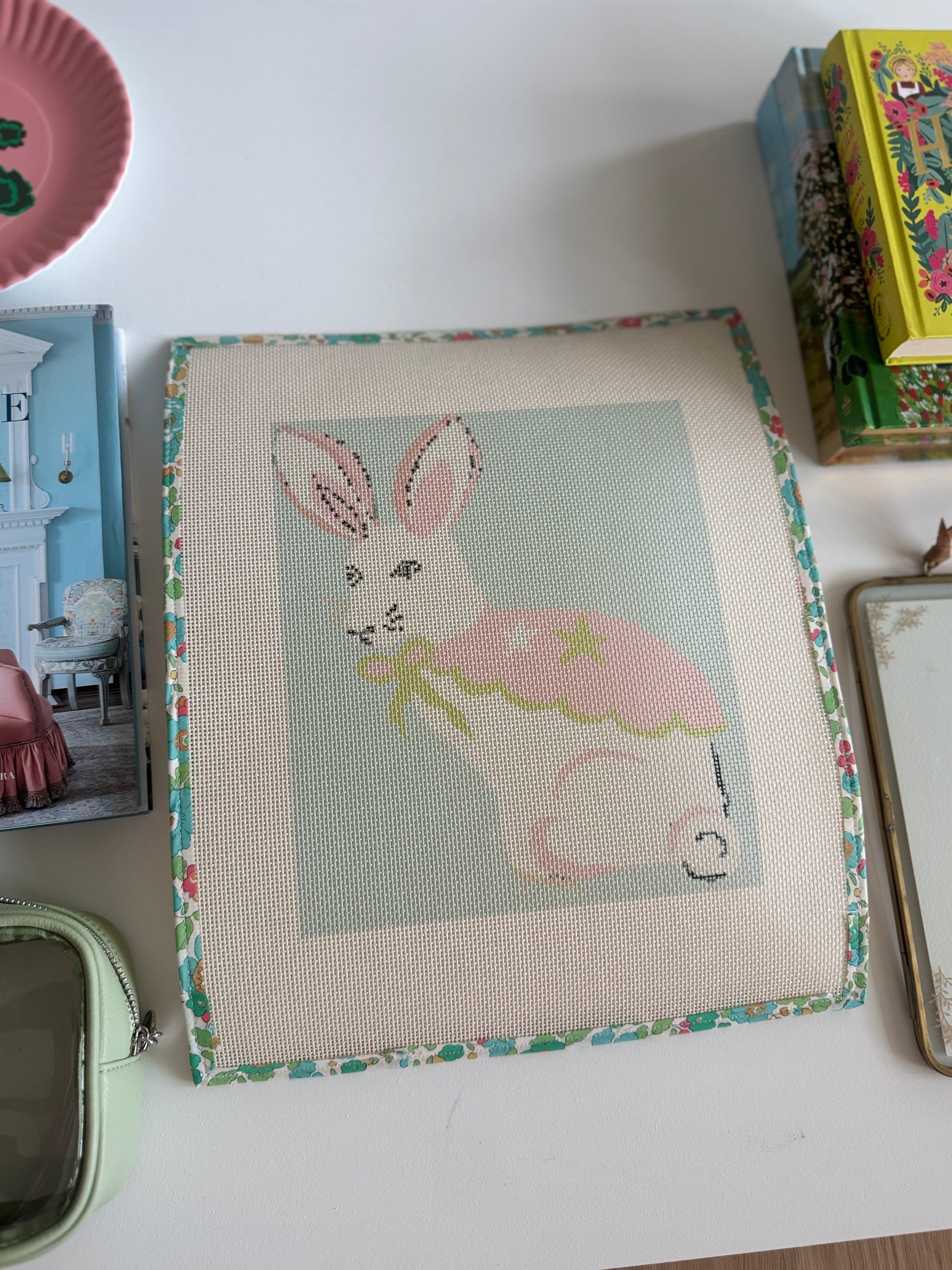 Magical Bunny Rabbit Needlepoint Canvas