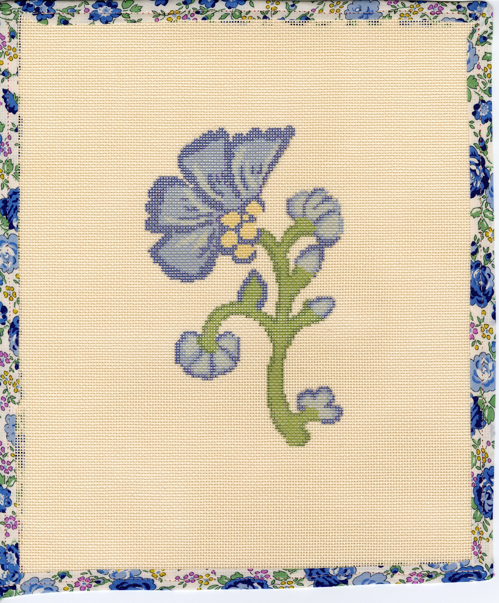 NEW Addison Kate Block Print Needlepoint Canvas