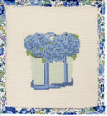 Load image into Gallery viewer, NEW 4" Small Coastal Boat Tote Bag full of Hydrangeas
