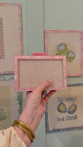 Load and play video in Gallery viewer, Self Finishing Needlepoint Acrylic Clutch
