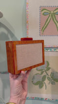 Load and play video in Gallery viewer, Self Finishing Needlepoint Acrylic Clutch
