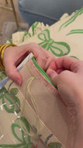 Load and play video in Gallery viewer, Self finishing Roses Needlepoint Canvas Thread Pouch Bag
