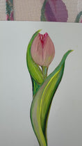 Load and play video in Gallery viewer, NEW Coastal Ava Beth Long Stem Tulip Needlepoint Canvas
