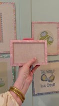 Load and play video in Gallery viewer, Self Finishing Needlepoint Acrylic Clutch
