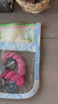 Load and play video in Gallery viewer, Self finishing Roses Needlepoint Canvas Thread Pouch Bag
