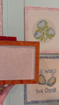 Load and play video in Gallery viewer, Self Finishing Needlepoint Acrylic Clutch
