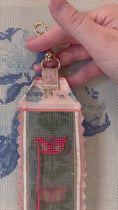 Load and play video in Gallery viewer, Stitch your Own French Ribbon Needlepoint Canvas Bag Strap
