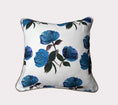 Load image into Gallery viewer, Vintage Painterly Rose Lavender and Turquoise
