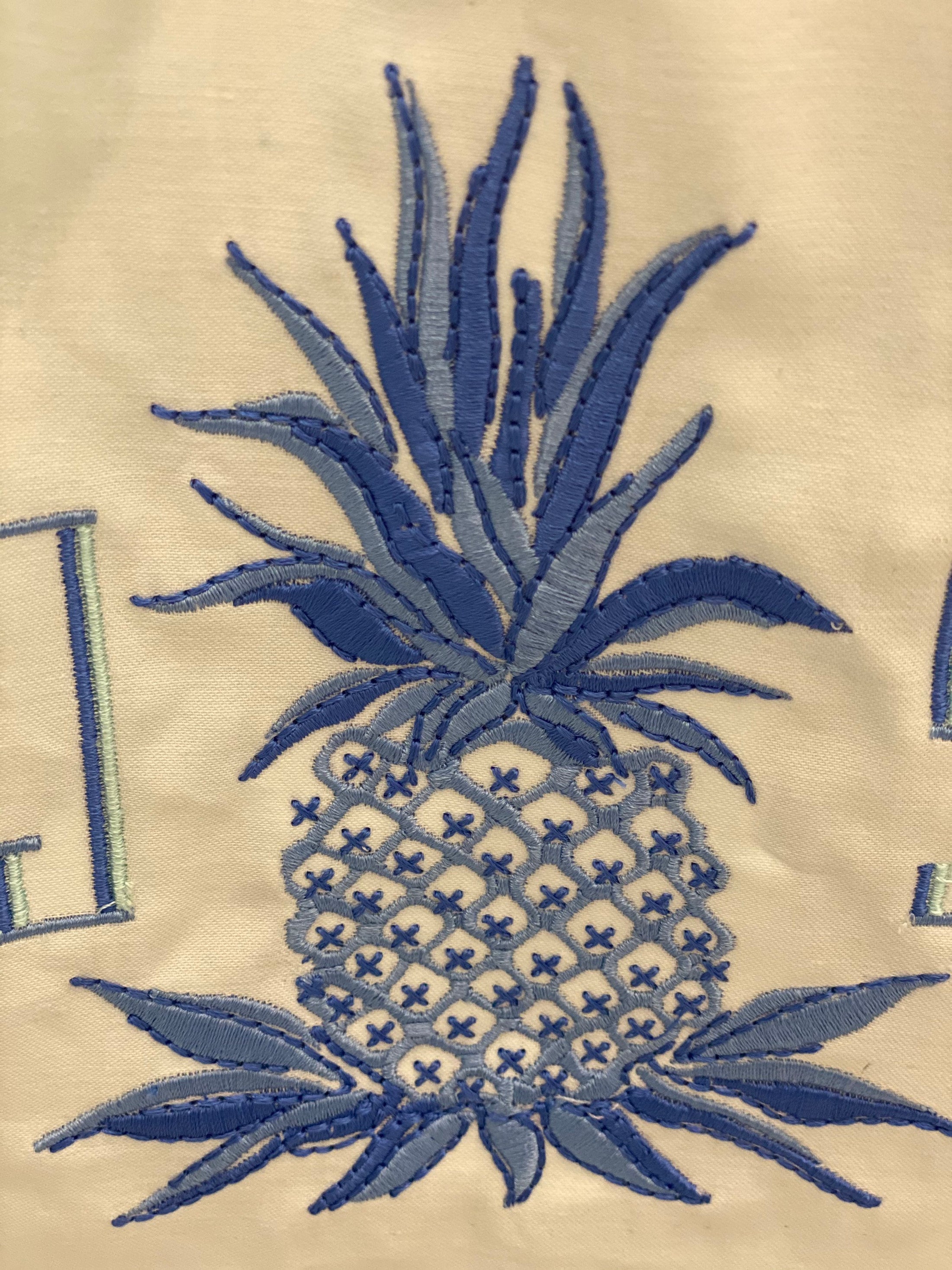 Pineapple Premium Luxury Monogrammed Personalized Guest Towel