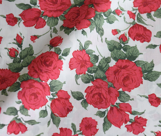 Liberty of London Carline Rose A Tana Lawn Fabric Premium 100% Cotton Fabric Sold by Yard