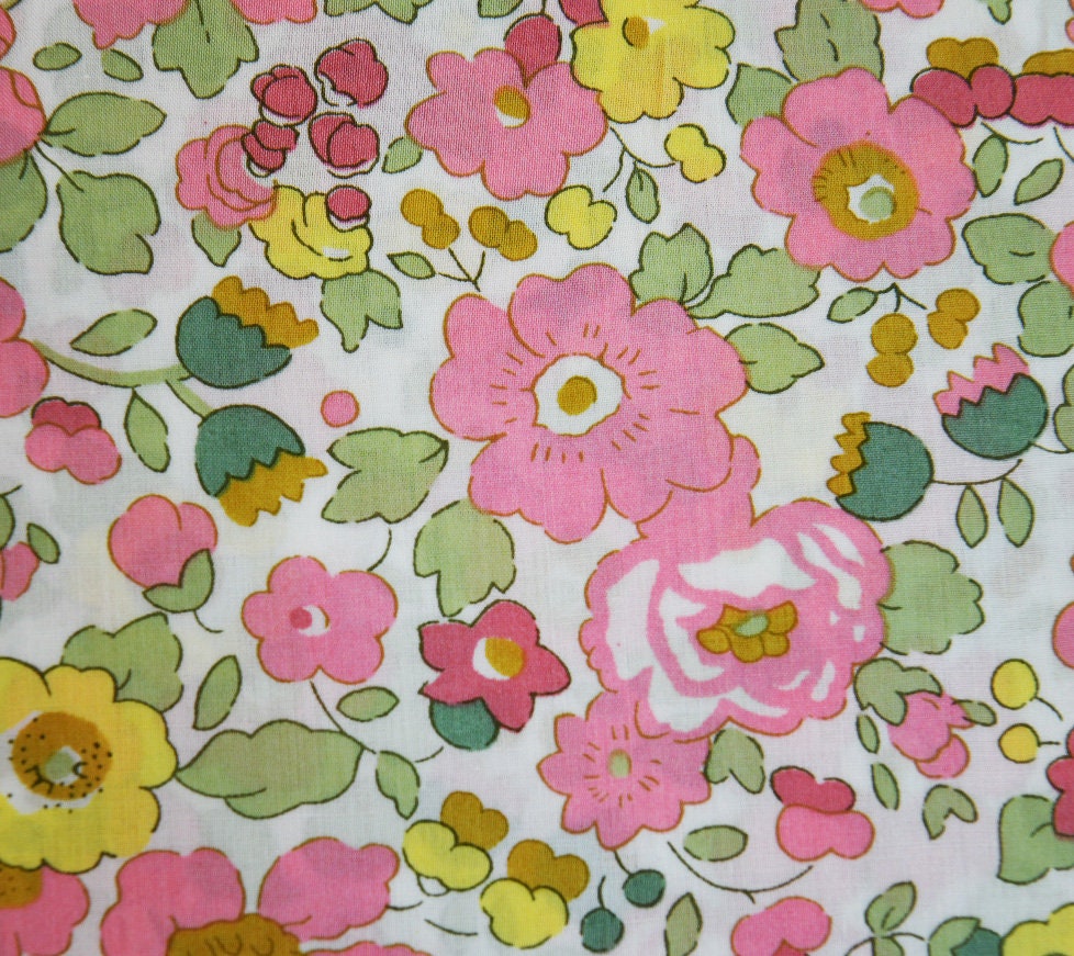 Liberty of London Organic Betsy B Tana Lawn Fabric Premium 100% Cotton Fabric Sold by Yard