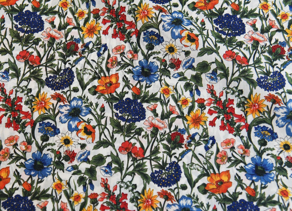 Liberty of London Rachel A Botanical Tana Lawn Fabric Premium 100% Cotton Fabric Sold by Yard