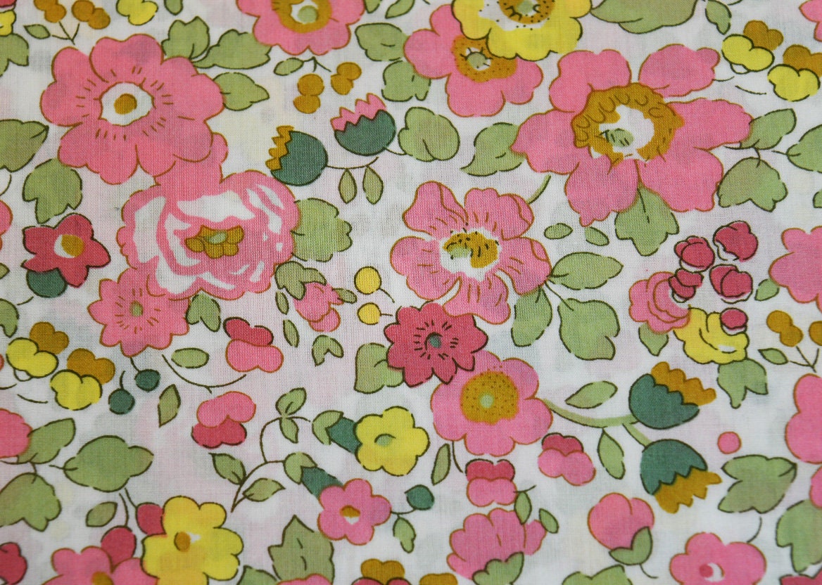 Liberty of London Organic Betsy B Tana Lawn Fabric Premium 100% Cotton Fabric Sold by Yard