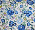 Load image into Gallery viewer, Liberty of London Felicite C Blue Tana Lawn Fabric Premium 100% Cotton Fabric Sold by Yard
